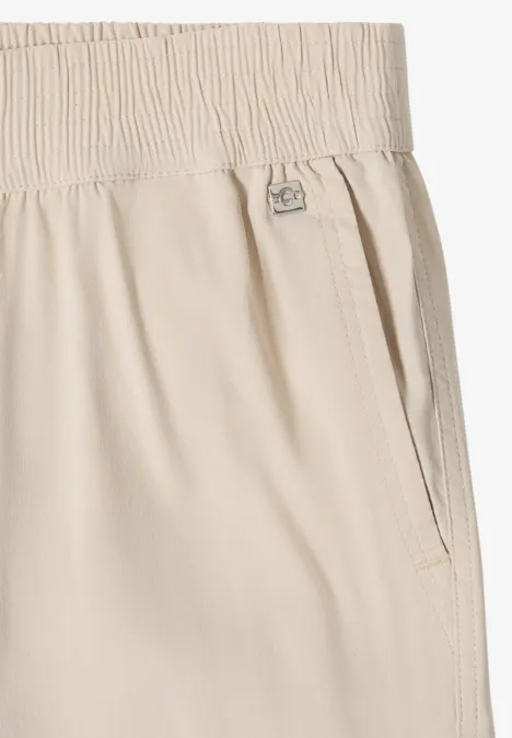 High Waist Wide Leg Pantalon Loose Fit grain beige