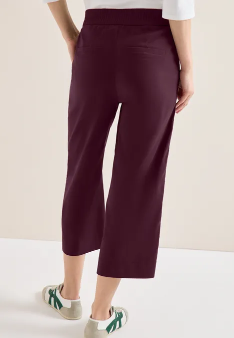 High Waist Wide Leg Pantalon Loose Fit grape red