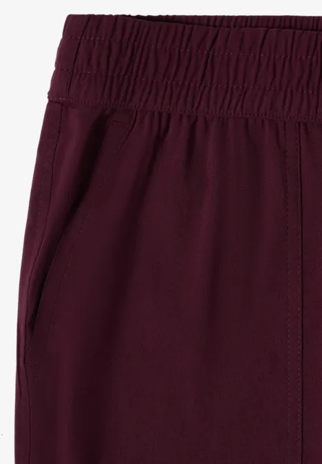 Mid Waist Slim Leg Hose im Cargo-Look grape red Mid Waist Slim Leg Hose im Cargo-Look grape red