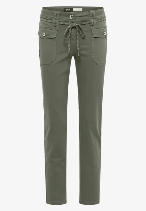 Slim Legs pantalon sea weed khaki