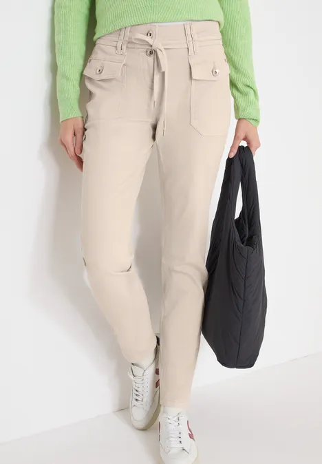 Slim Legs pantalon grain beige