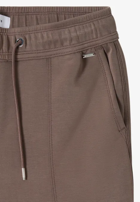Broek met smalle pijpen urban taupe