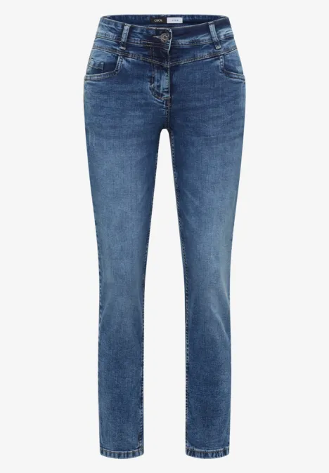 Straight Leg Jeans mid blue wash Straight Leg Jeans mid blue wash