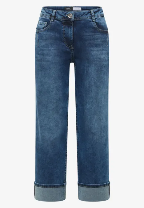 Wide Legs Jeans mid blue wash