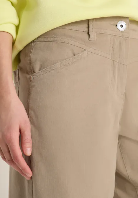 Wide Legs Pantalon silvery beige