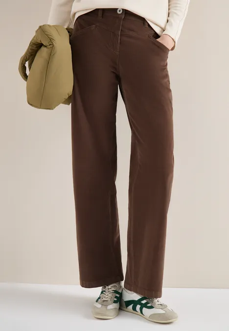 Wide Leg Hose urban taupe