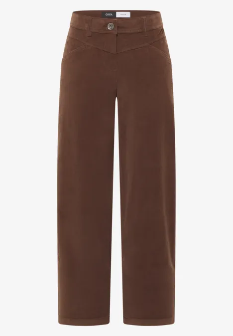 Wide Leg Hose urban taupe