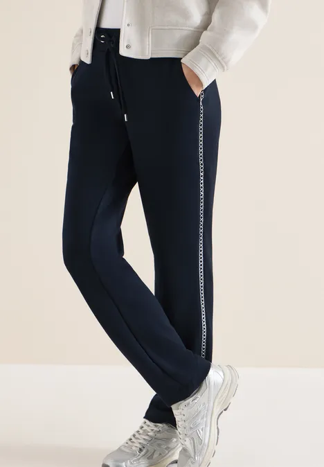 Pantalon avec détail de bande universal blue Pantalon avec détail de bande universal blue