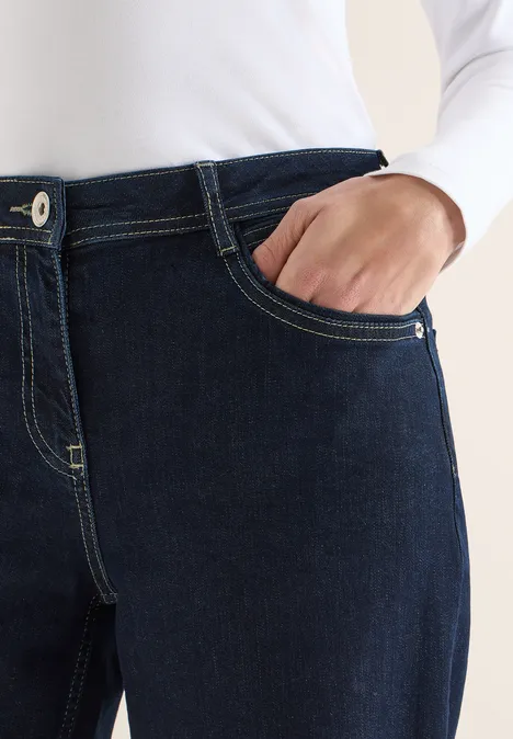 Wide Legs Jeans rinsed wash