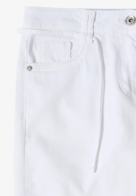 High Waist Wide Legs jeans in Loose Fit White High Waist Wide Legs jeans in Loose Fit White