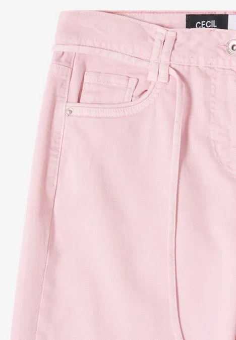 High Waist Wide Legs jeans in Loose Fit light blush rose