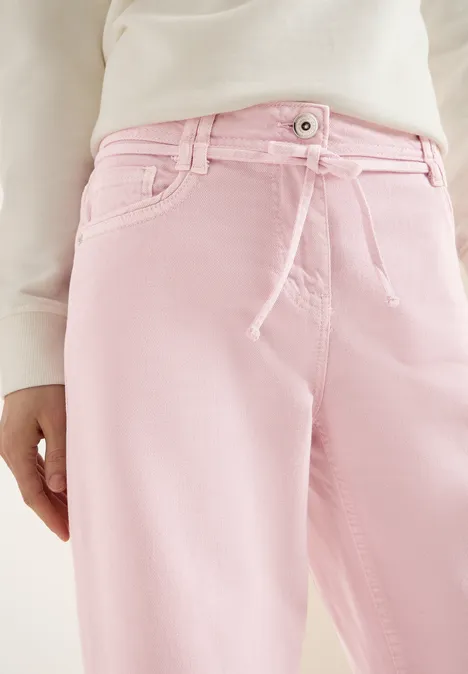 High Waist Wide Legs jeans in Loose Fit light blush rose
