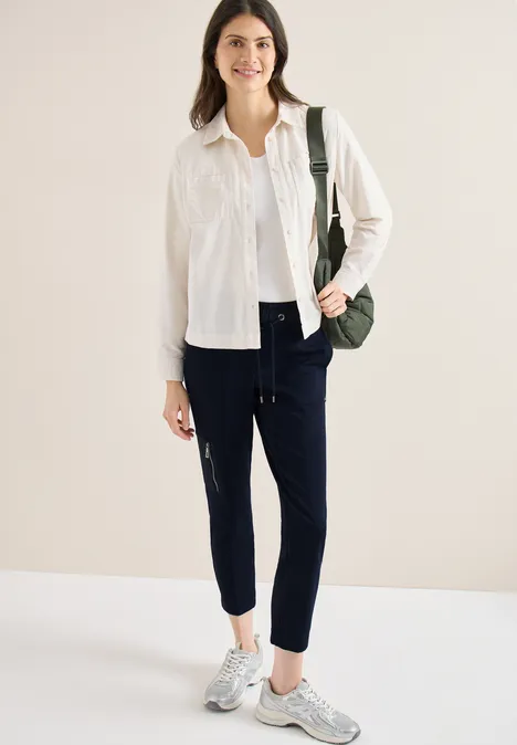 Broek met smalle pijpen universal blue