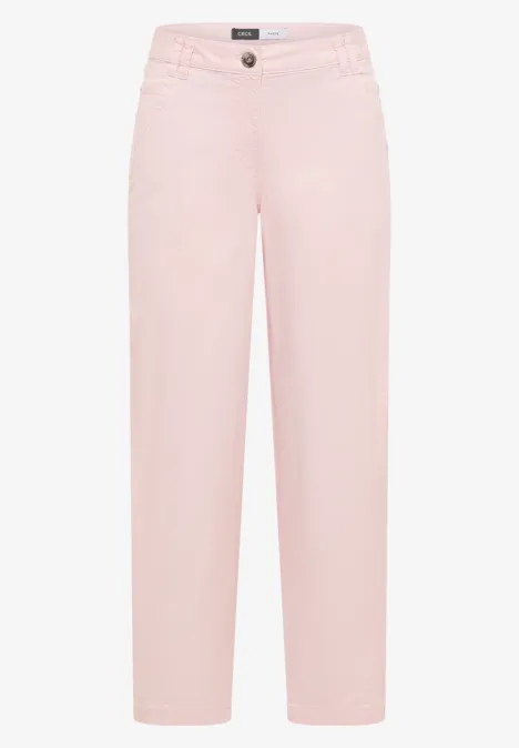 Mid Waist Barrel Leg Hose im Casual Fit rose quartz