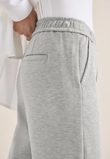 Pantalon Straight Legs milky grey melange