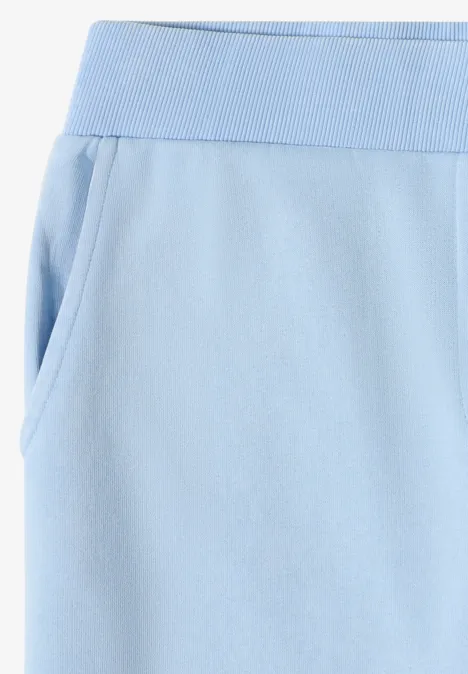 Spodnie z szerokimi nogawkami High Waist fresh water blue