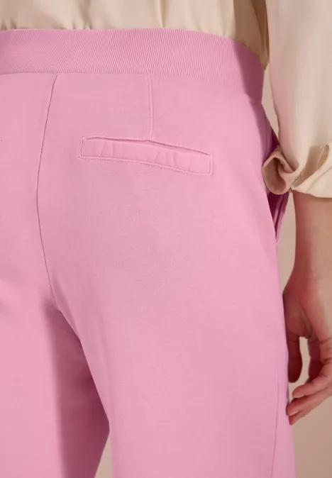 Spodnie z szerokimi nogawkami High Waist flamingo rose