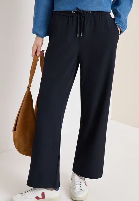 High Waist Straight Leg Hose im Loose Fit universal blue High Waist Straight Leg Hose im Loose Fit universal blue