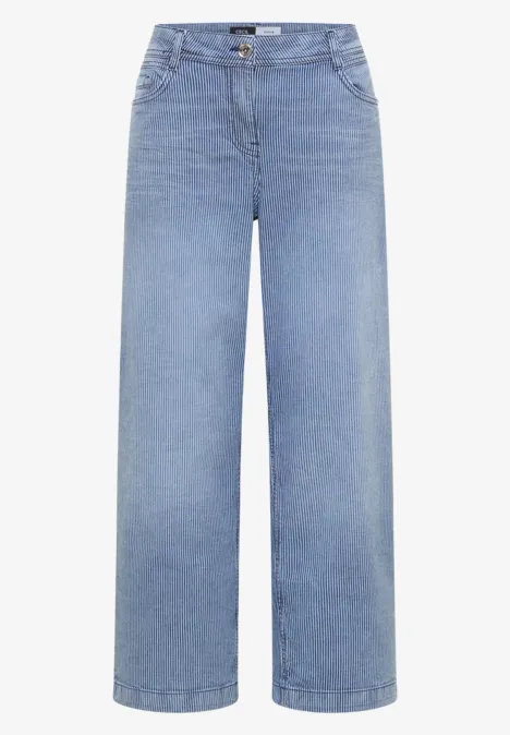 Jeans 7/8 Wide Leg en Loose Fit vanilla white