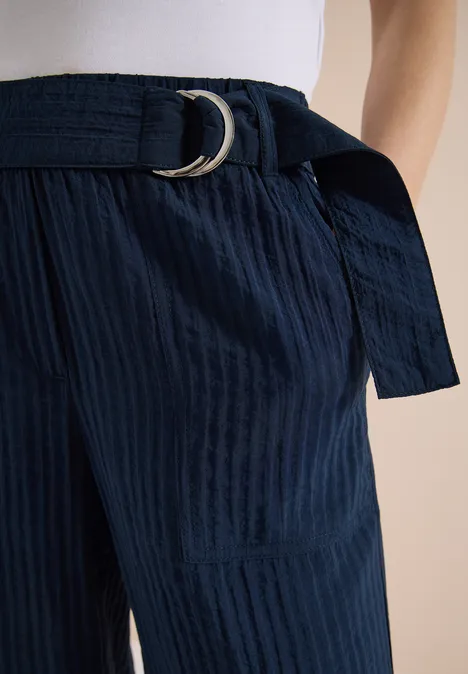 High Waist Wide Leg Hose im Loose Fit universal blue