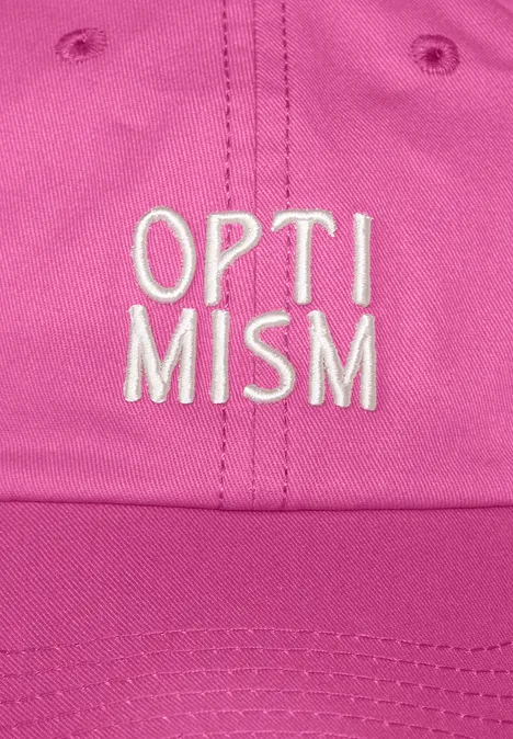 Cap mit Wording bloomy pink