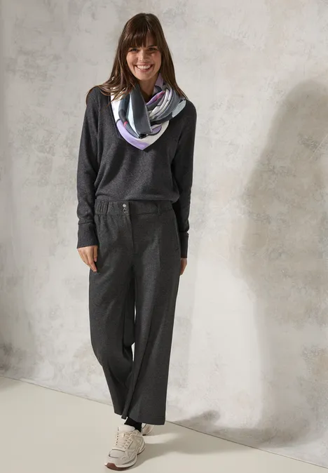 Bedruckter Loop Schal dark navy blue