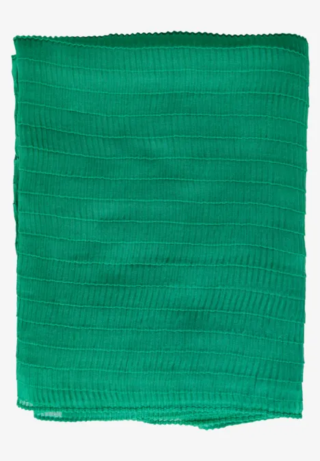Plissée-Schal malachite green