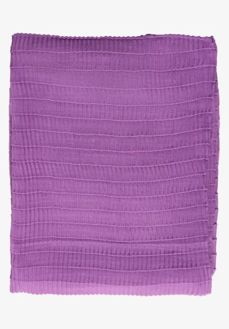 Plissée-Schal iced violet