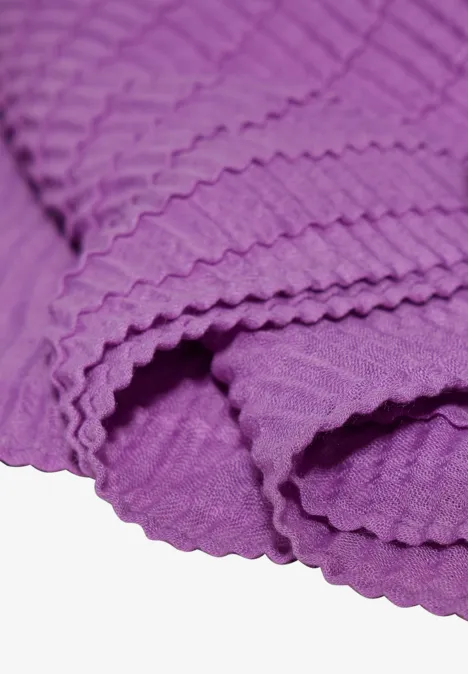Plissée-Schal iced violet