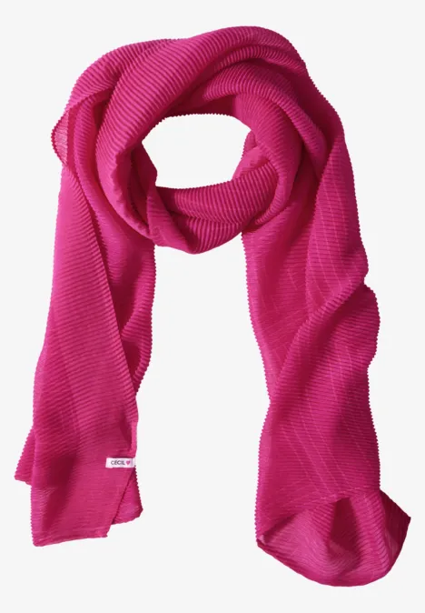 Bedruckter Schal jewel pink