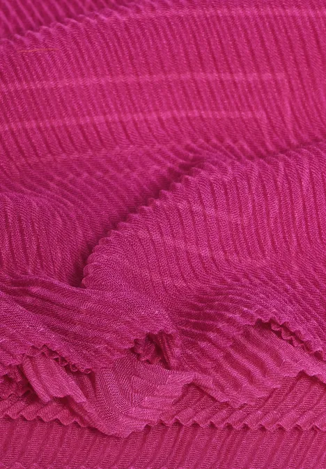 Bedruckter Schal jewel pink