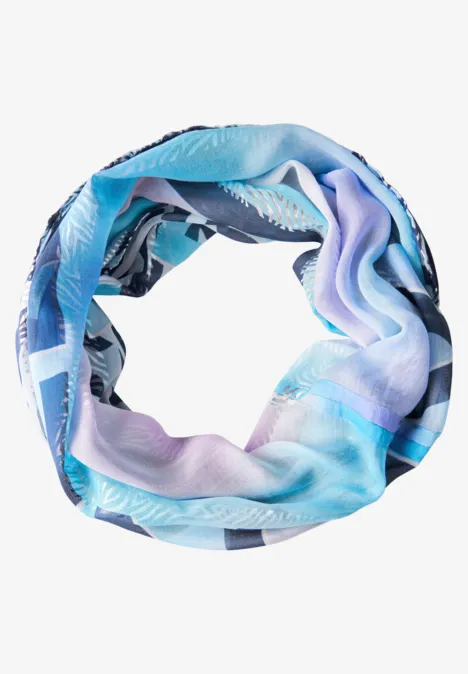 Loop Schal mit Foliendetails dark navy blue