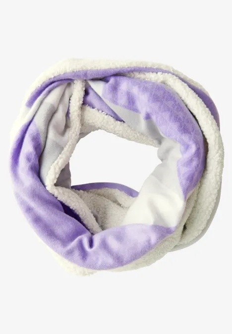 Loop-Schal mit Teddy Details teddy cream beige
