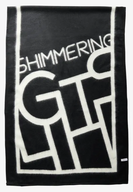 Schal mit grafischem Muster Black