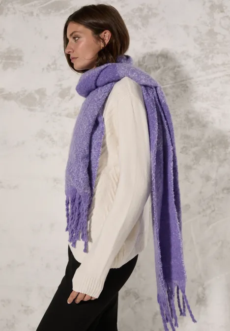 Jaquard sjaal gentle lilac