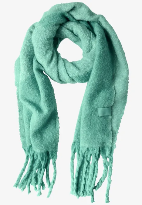 Jaquard Schal aventurine green