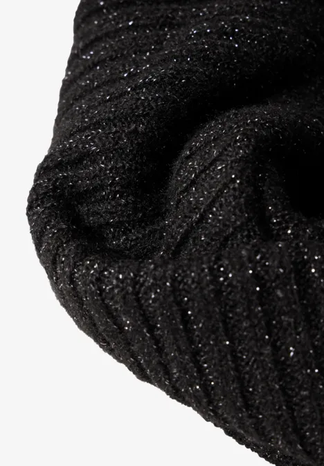 Strick-Loop Black