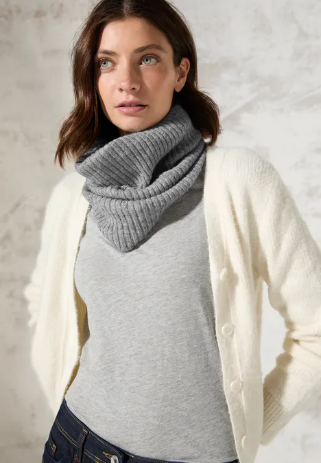 Strick-Loop mineral grey melange