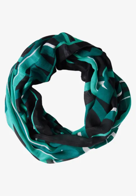 Bedruckter Loop Schal Black