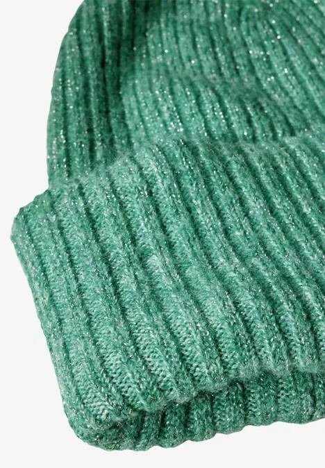 Beanie mit Glitzerdetails aventurine green