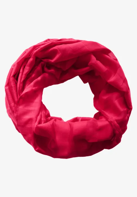 Gestreifter Loop-Schal granita red