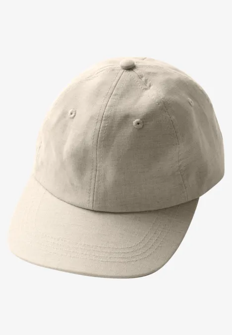 Leinen Cap pumice beige