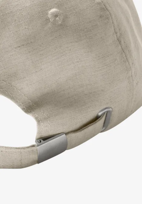 Leinen Cap pumice beige