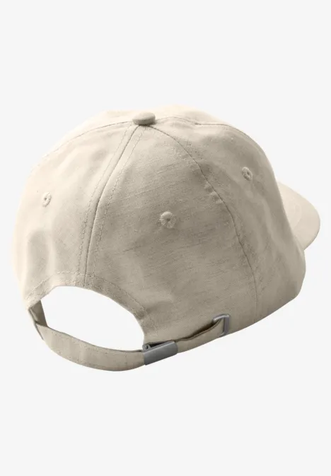 Leinen Cap pumice beige