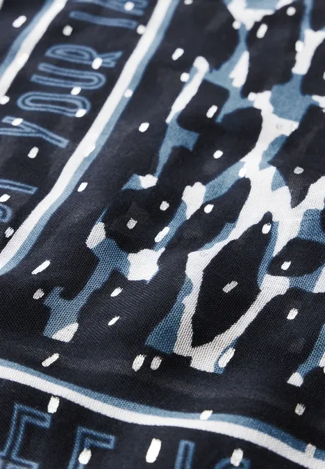 Loop Schal mit Folien Print universal blue