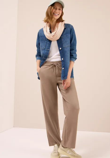 Loop Schal in Unifarbe oat milk beige