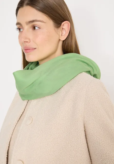 Sjaal met lus in effen kleur null