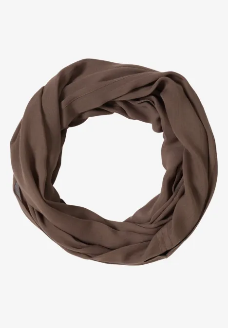 Sjaal met lus in effen kleur null