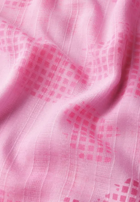 Gemusterter Strukturschal cherry blossom pink