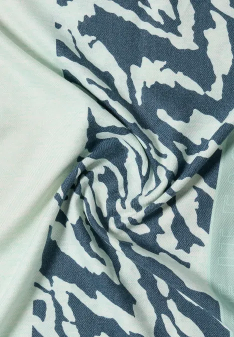 Softer Loopschal mit Print smoke salvia